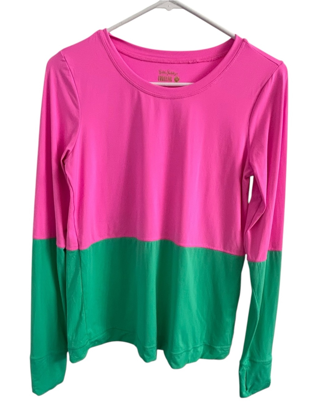 Lilly Pulitzer Luxletic Upf 50+ Luxletic Renay Sunguard Top in Pink/Green